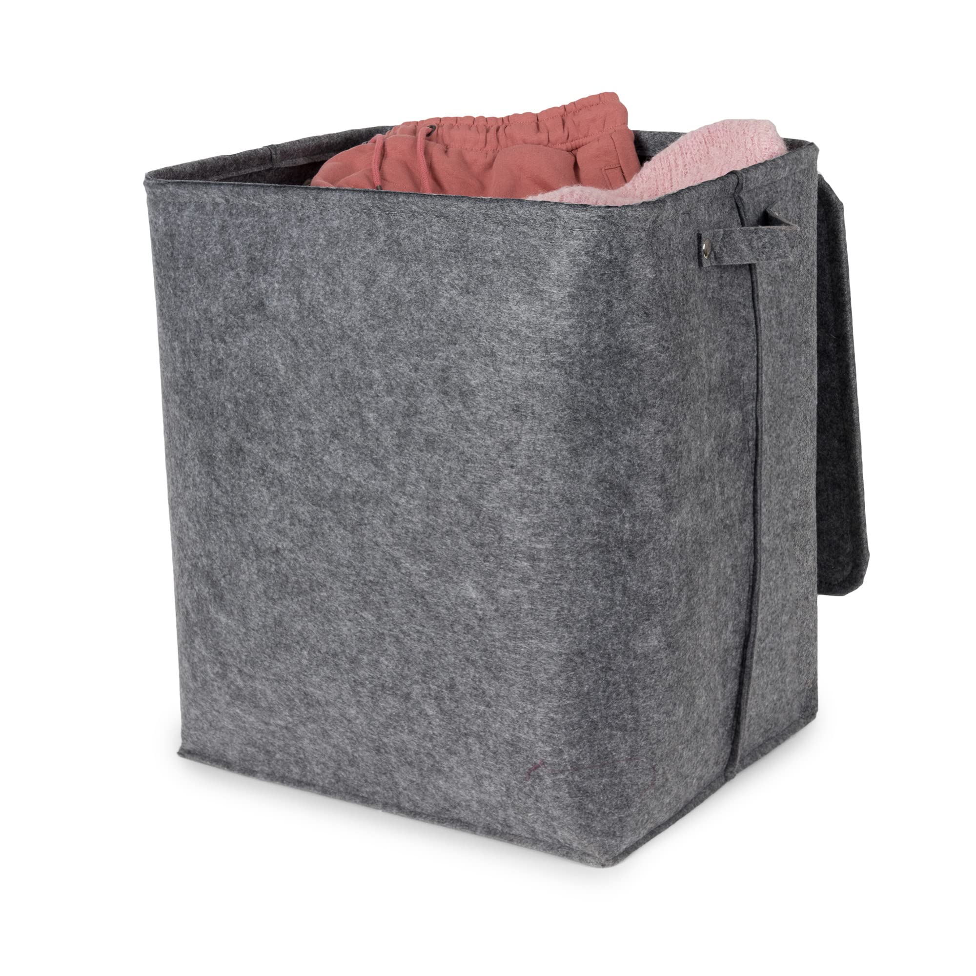 compactor-felt-ran8636-panier-linge-gris-avec-couvercle-44-x-39-x-50-cm-avec-poi image 4