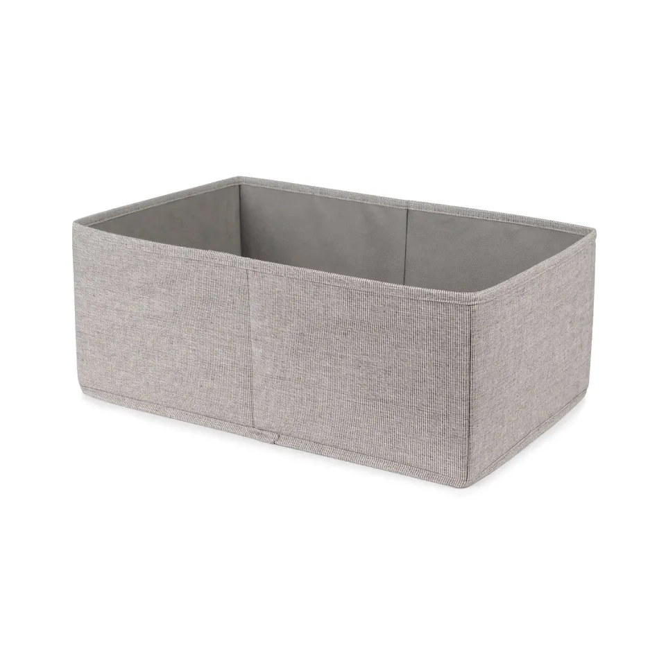 compactor-oxford-m-bo-te-de-rangement-pliable-gris-beige-42-x-26-x-16-5-cm image 1