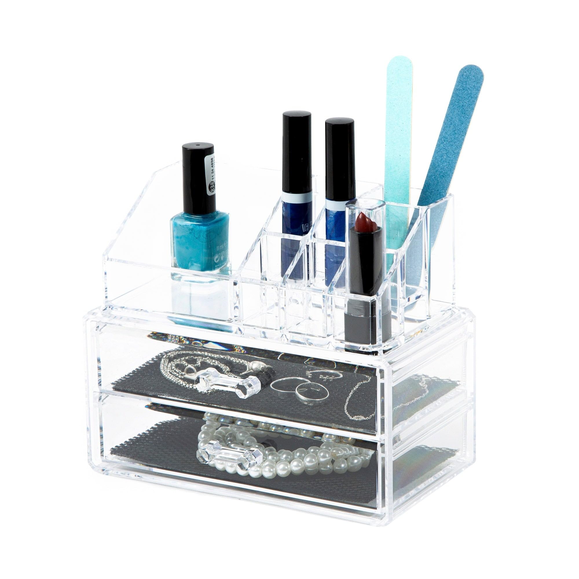 compactor-ran5048-organisateur-cosm-tiques-et-bijoux-transparent-18-8-x-11-7-x-h image 6