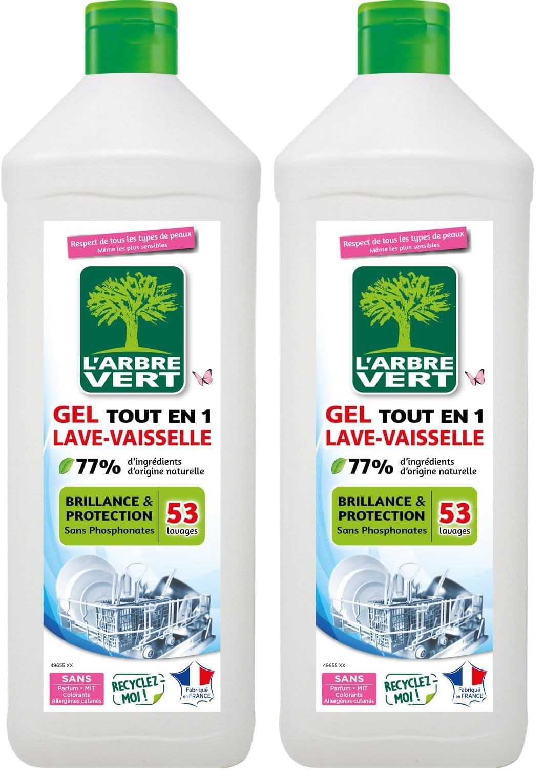 l-arbre-vert-gel-lave-vaisselle-tout-en-un-brillance-et-protection-53-lavages-90 image 2