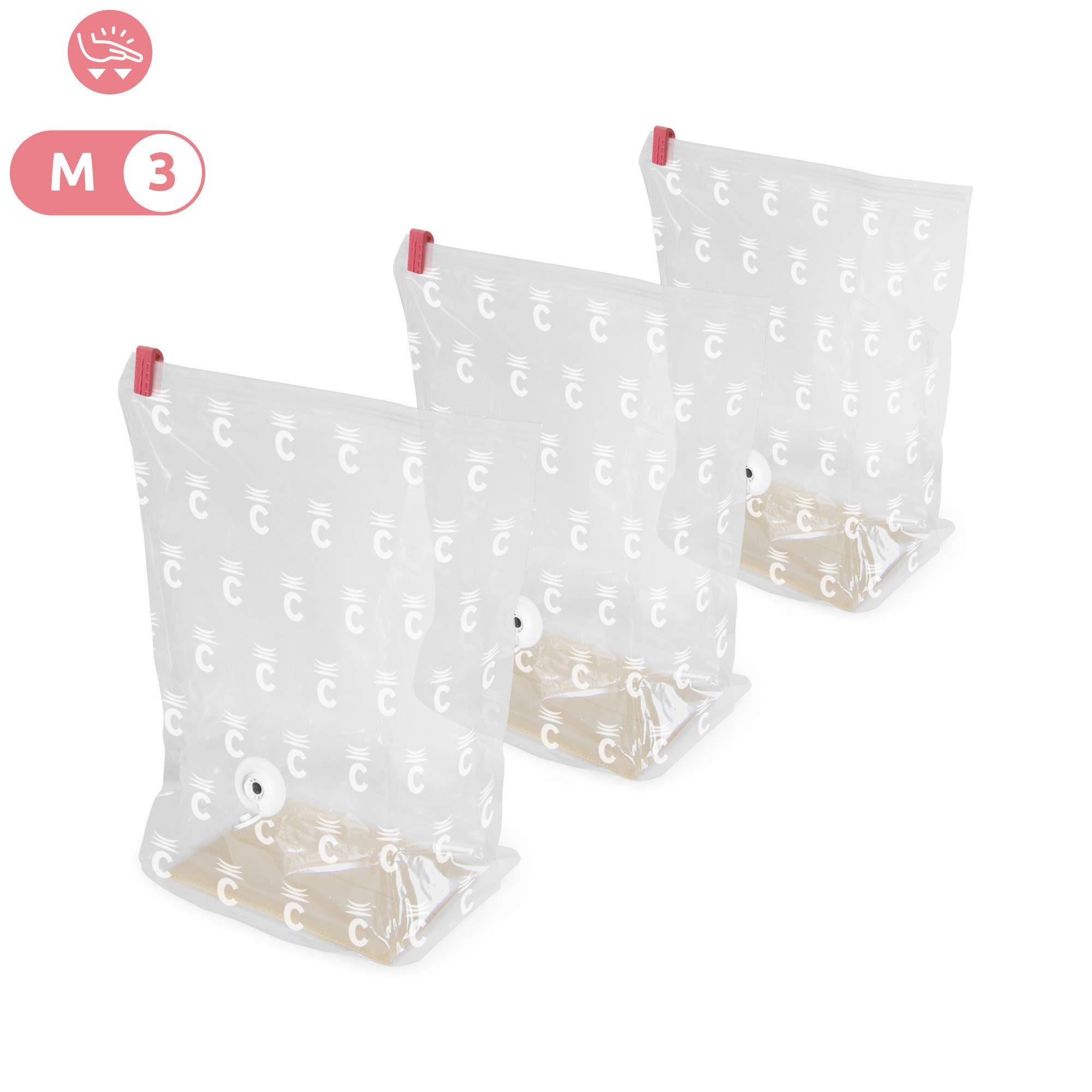 compactor-lot-3-sacs-rangement-sous-vide-express-manuel-transparent-m-30x20xh50c image 5