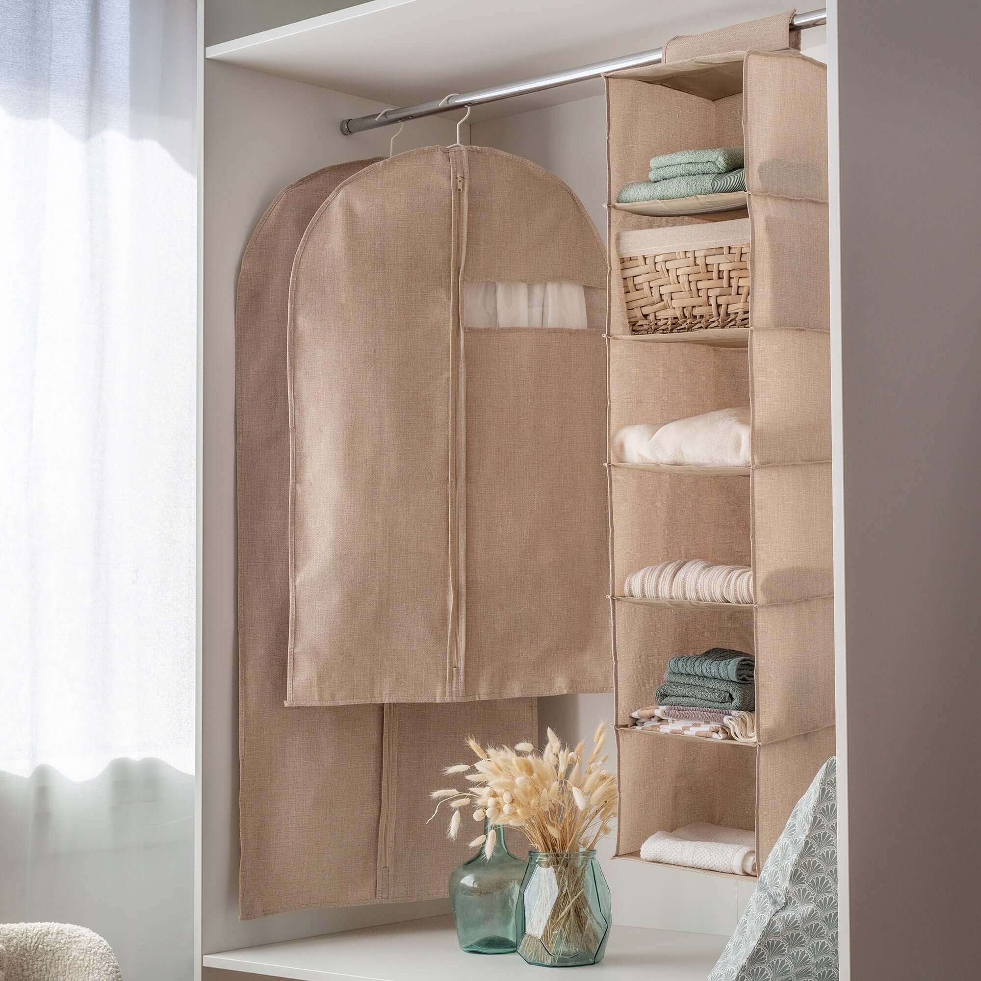 compactor-housse-v-tements-suspendre-sandy-60x100-cm-beige image 7