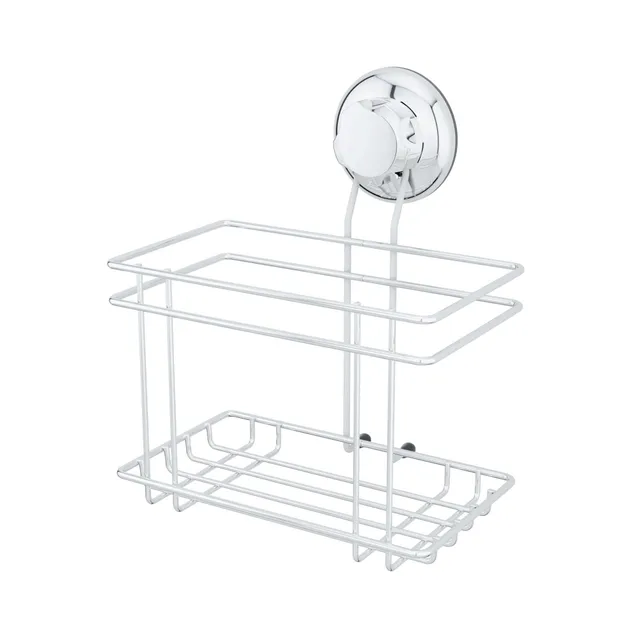 compactor-bestlock-panier-de-rangement-mural-ventouse-chrome-taille-l image 1
