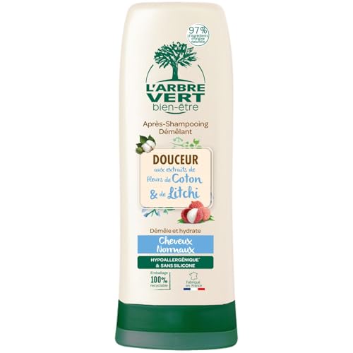 l-arbre-vert-bien-tre-apr-s-shampooing-douceur-fleurs-de-coton-et-litchi-250ml image 3