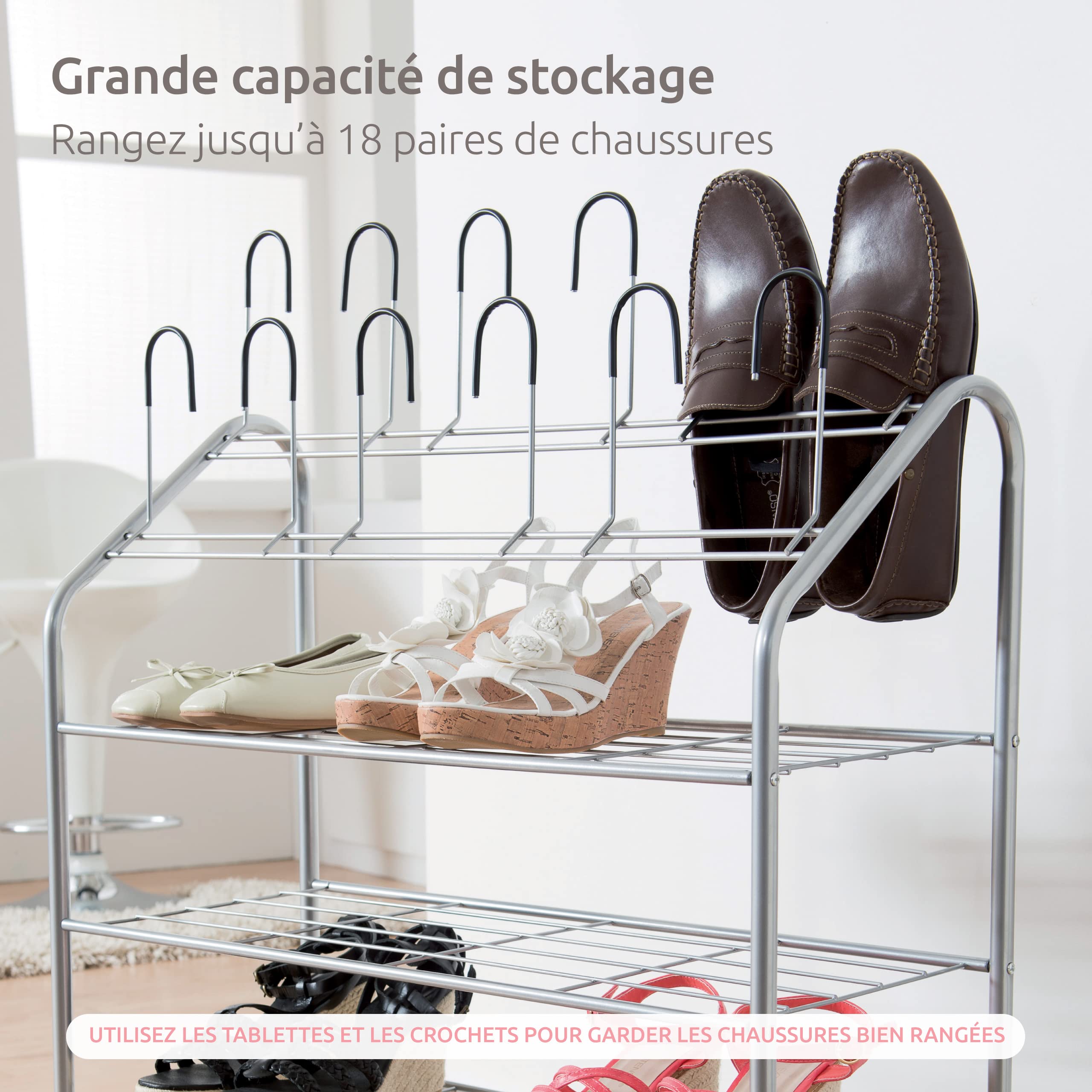 compactor-harry-tag-re-range-chaussures-m-tal-argent-70x27xh84-cm-18-paires image 6