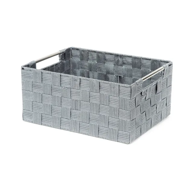compactor-toronto-panier-taille-l-sangle-tress-e-gris-32x24cm image 1