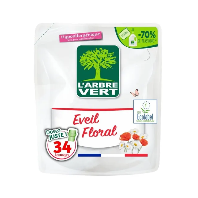 l-arbre-vert-recharge-lessive-veil-floral-colabel-34-lavages-1-53-l image 1