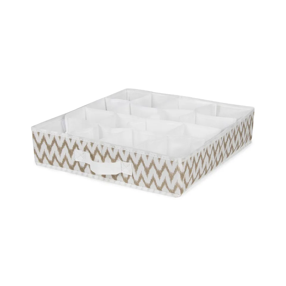 compactor-ikat-organisateur-de-tiroir-16-compartiments-beige-40x40-cm image 1