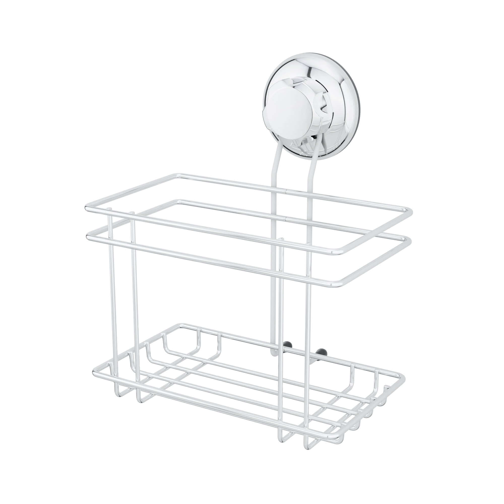 compactor-bestlock-panier-de-rangement-mural-ventouse-chrome-taille-l image 1