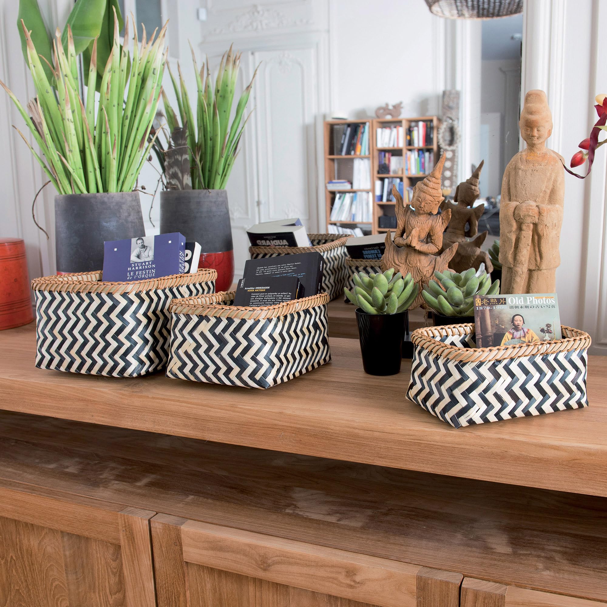 compactor-lot-de-3-paniers-de-rangement-bambou-naturel-zebra image 3