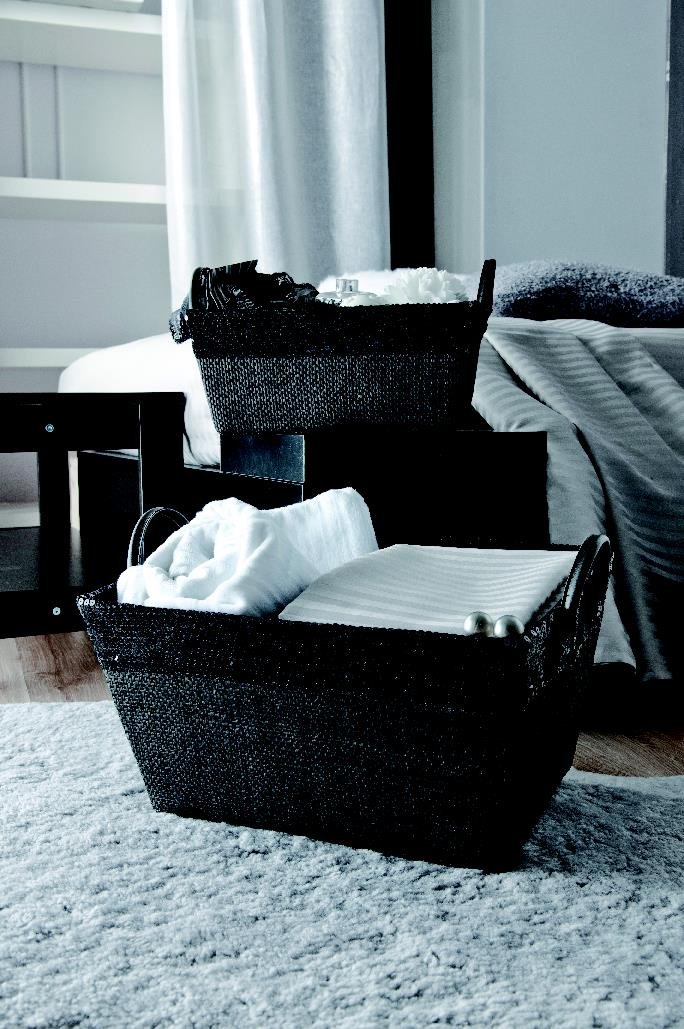 compactor-home-ran4991-panier-de-rangement-papier-tiss-noir-36x26x19-cm image 7