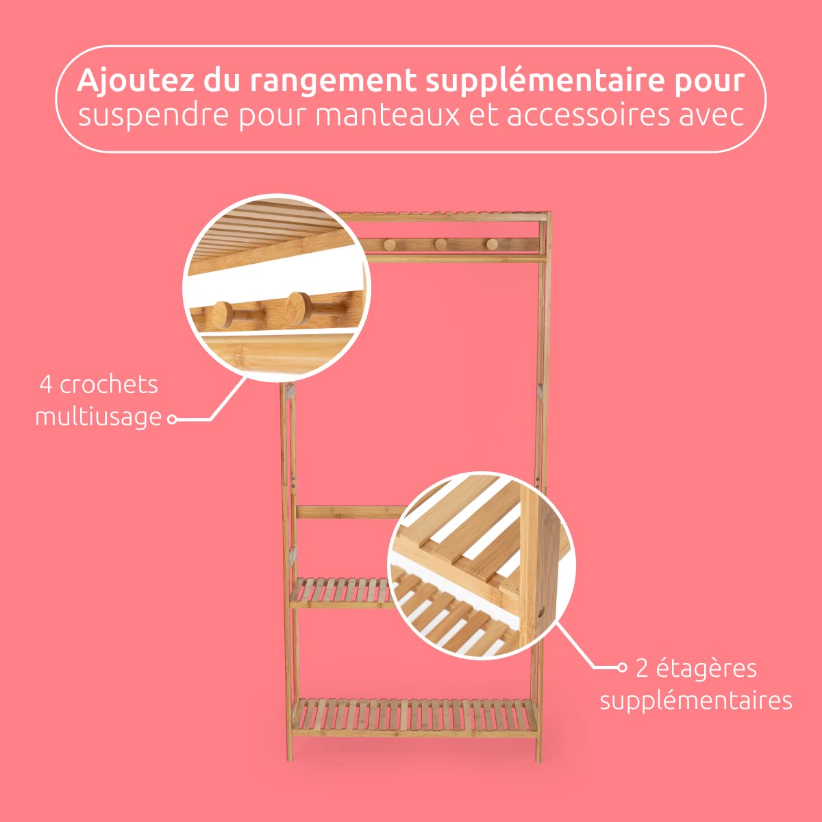 compactor-nara-ran10822-porte-v-tements-multifonctionnel-bambou-80x27-5x170-cm image 4