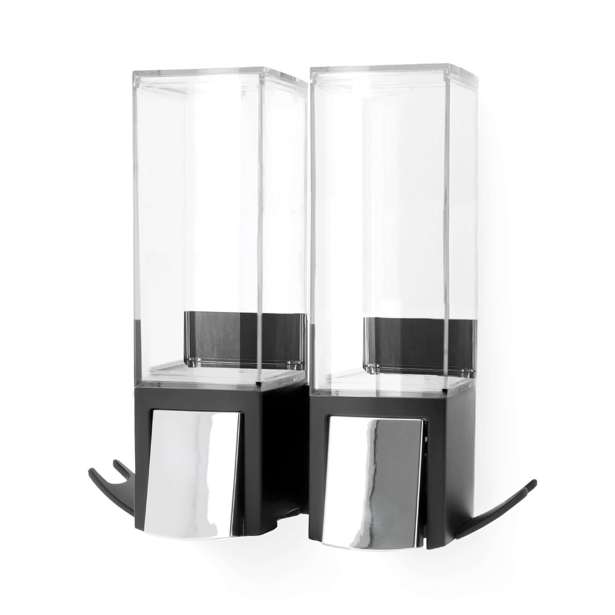 compactor-double-distributeur-de-savon-mural-rechargeable-noir-2x500-ml image 1