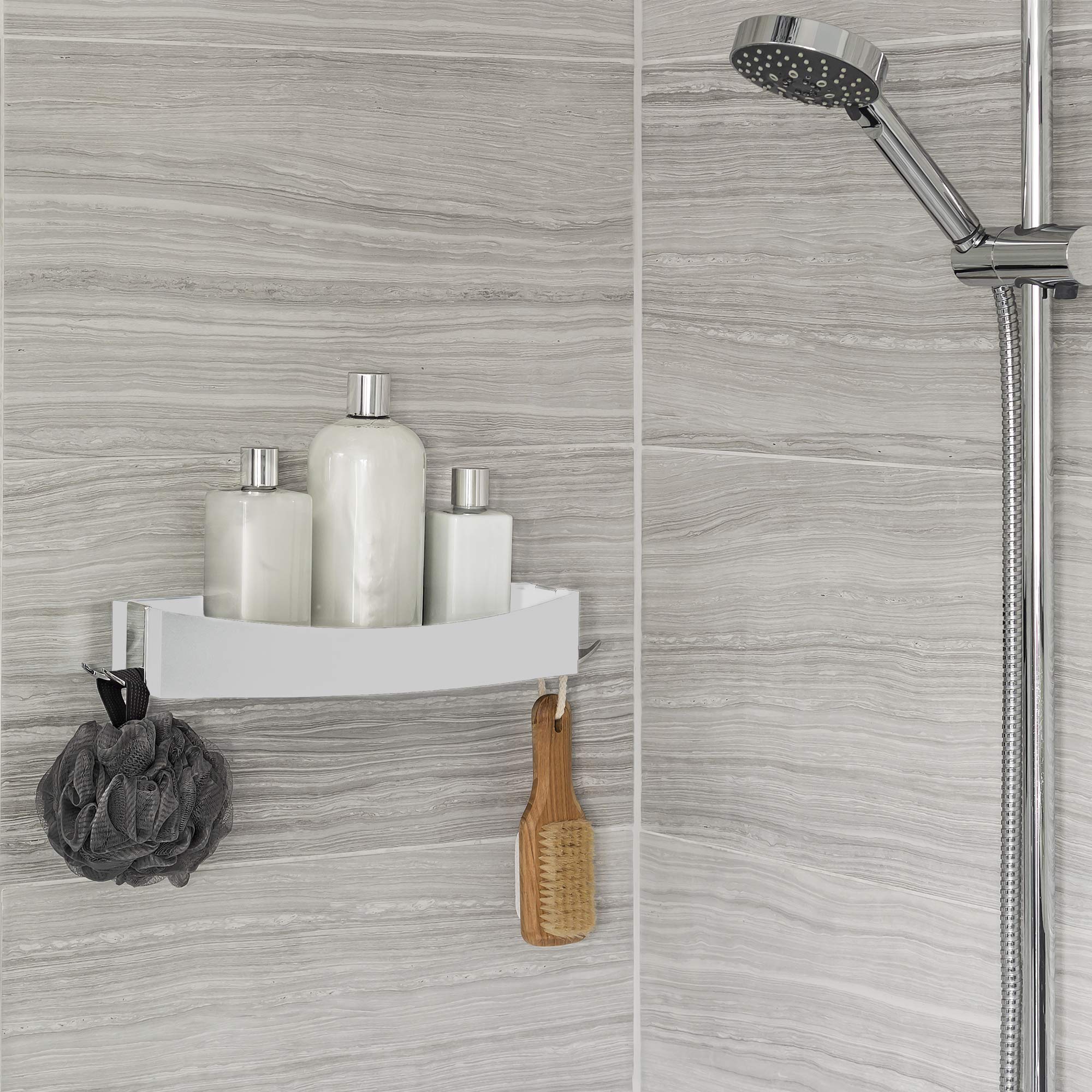 compactor-bath-clever-tag-re-de-douche-pivotable-blanche-ran9652 image 7