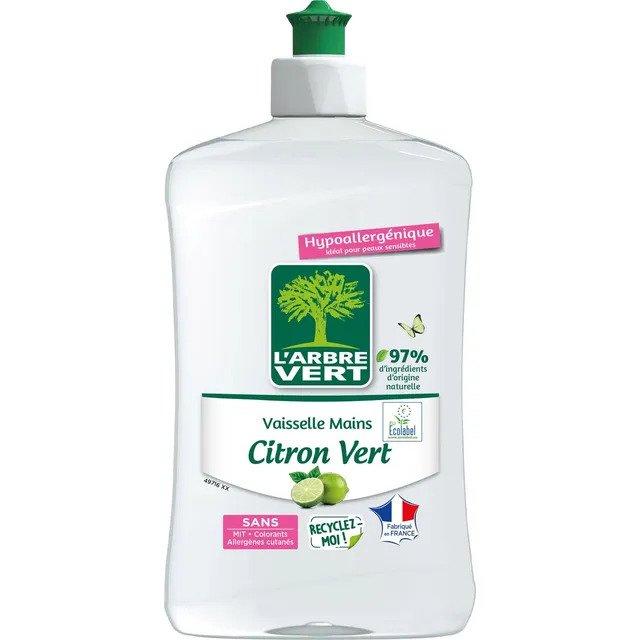 l-arbre-vert-liquide-vaisselle-mains-citron-vert-500-ml image 1