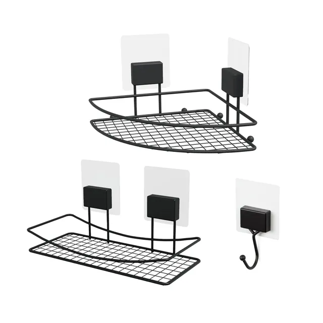 compactor-lot-rangements-auto-adh-sifs-noirs-salle-de-bain image 1
