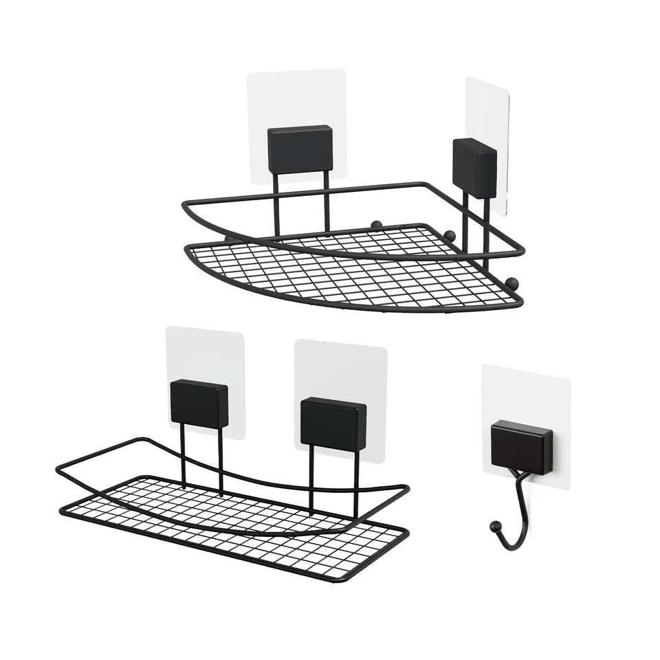 compactor-lot-rangements-auto-adh-sifs-noirs-salle-de-bain image 1