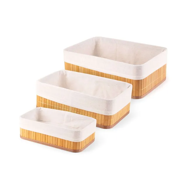 compactor-lot-de-3-paniers-bambou-et-tissu-l-m-s image 1