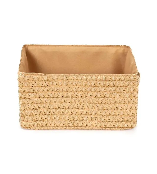 compactor-panier-de-rangement-tiss-lilou-ran9692-beige-23x15x12-cm image 1