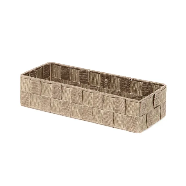 compactor-stan-l-panier-de-rangement-taupe-sangles-tress-es image 1