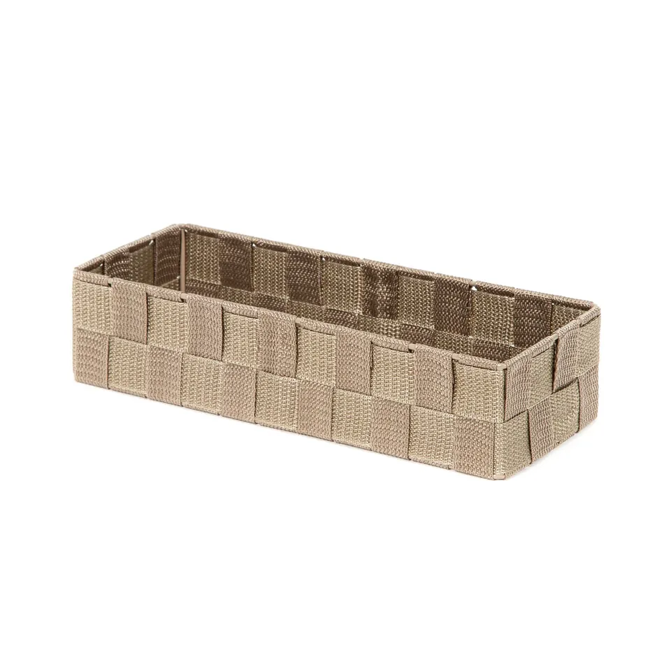 compactor-stan-l-panier-de-rangement-taupe-sangles-tress-es image 1