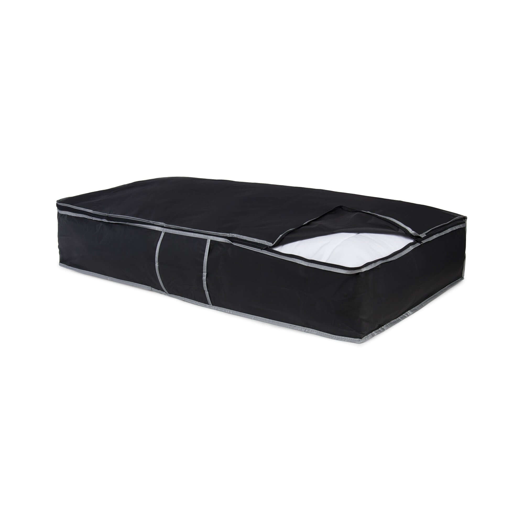 compactor-cosmos-housse-de-rangement-dessous-de-lit-noire-95x45x18-cm image 5