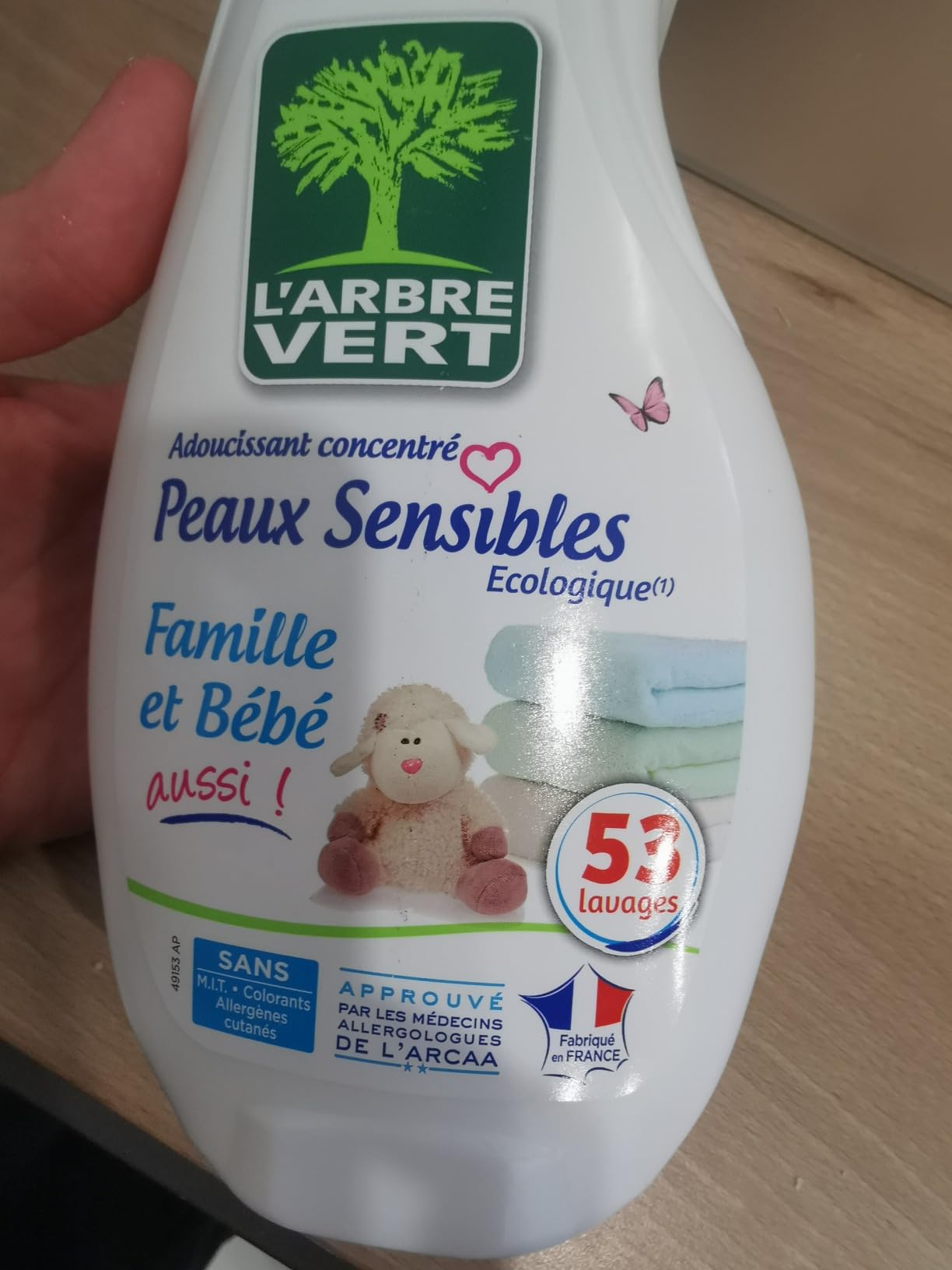 Doux et sans parfum fort