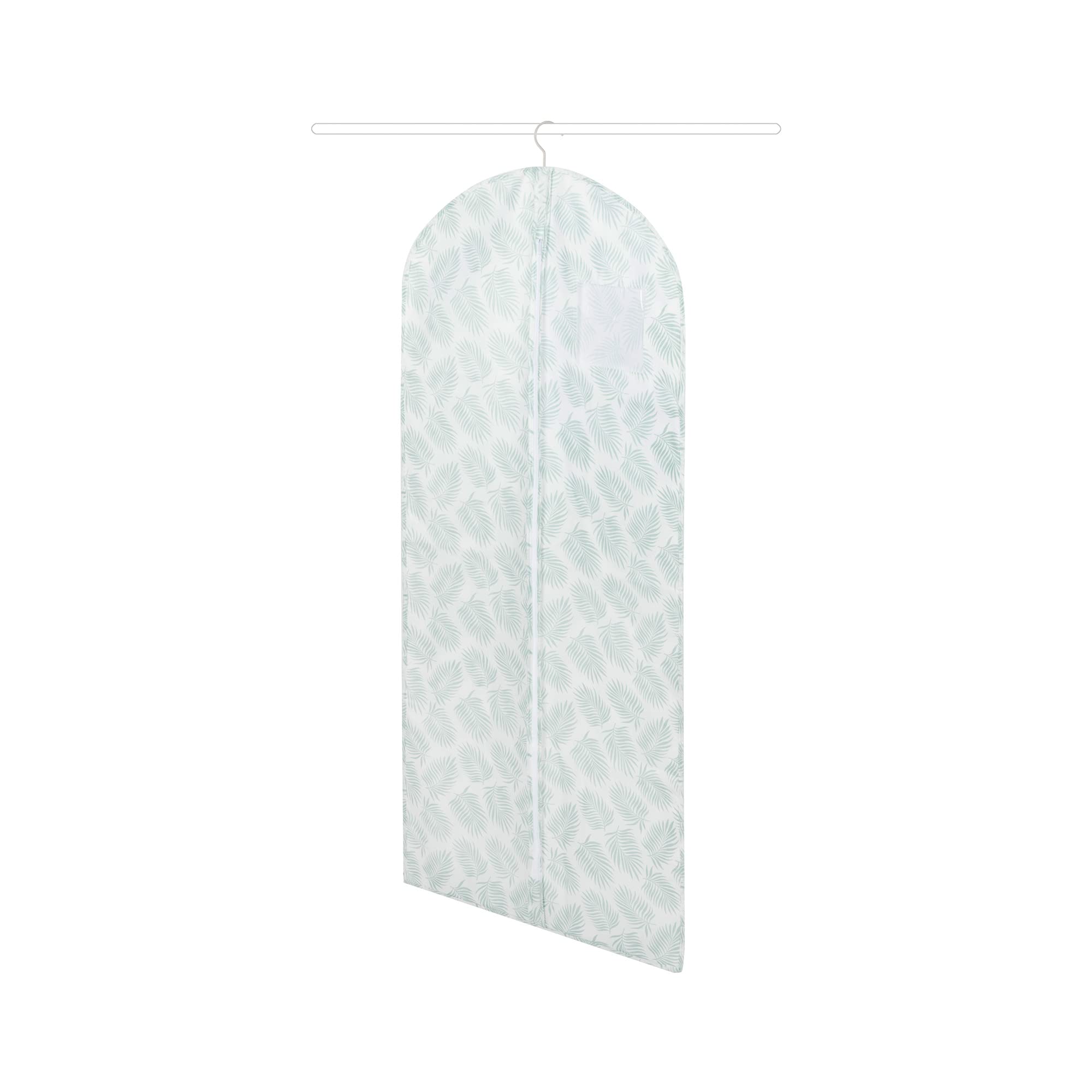 compactor-palma-ran10154-housse-v-tements-longue-vert-blanc-60-x-137-cm image 1