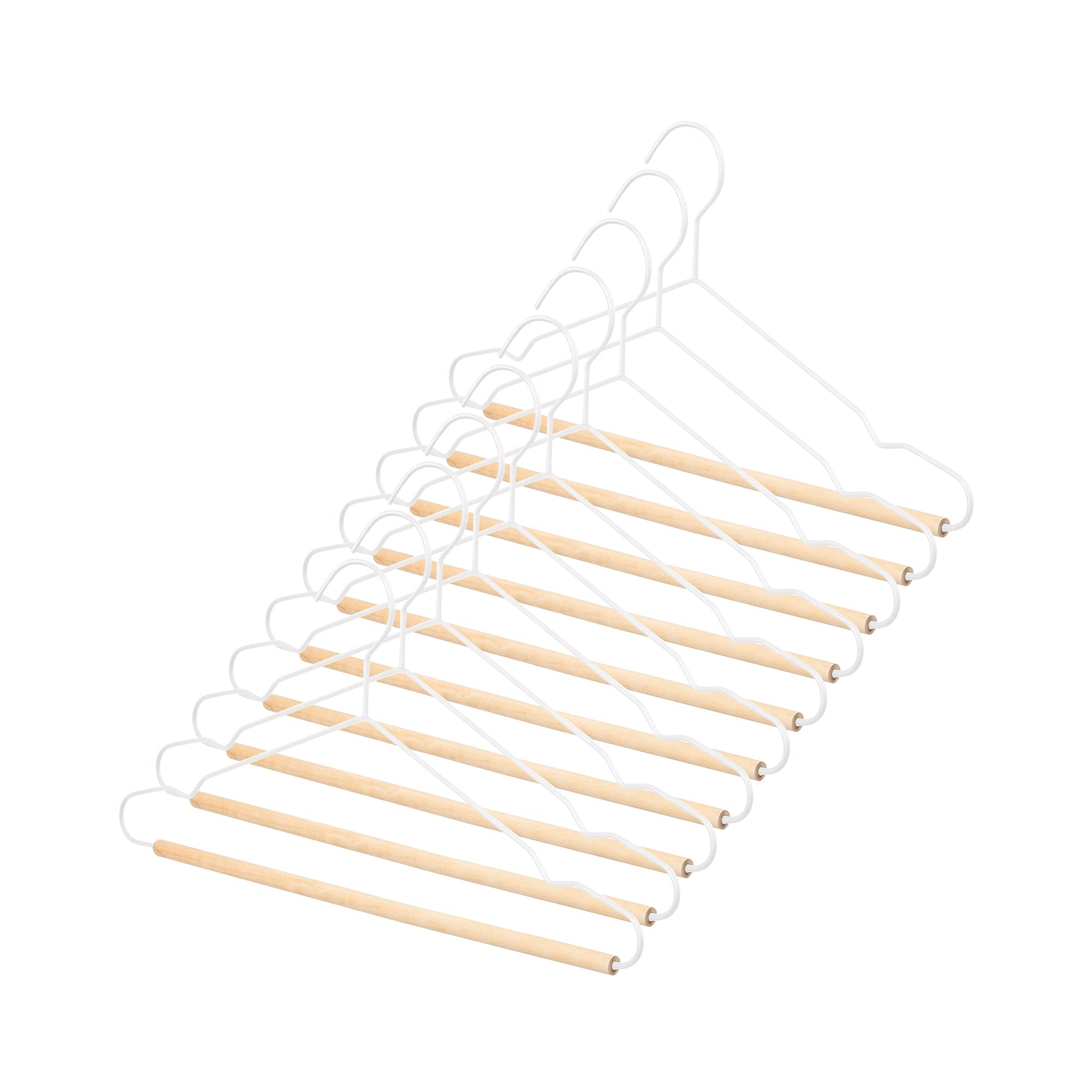 compactor-lot-10-cintres-helsinki-blanc-bois-42x1-2x19-5-cm-ran10716 image 1
