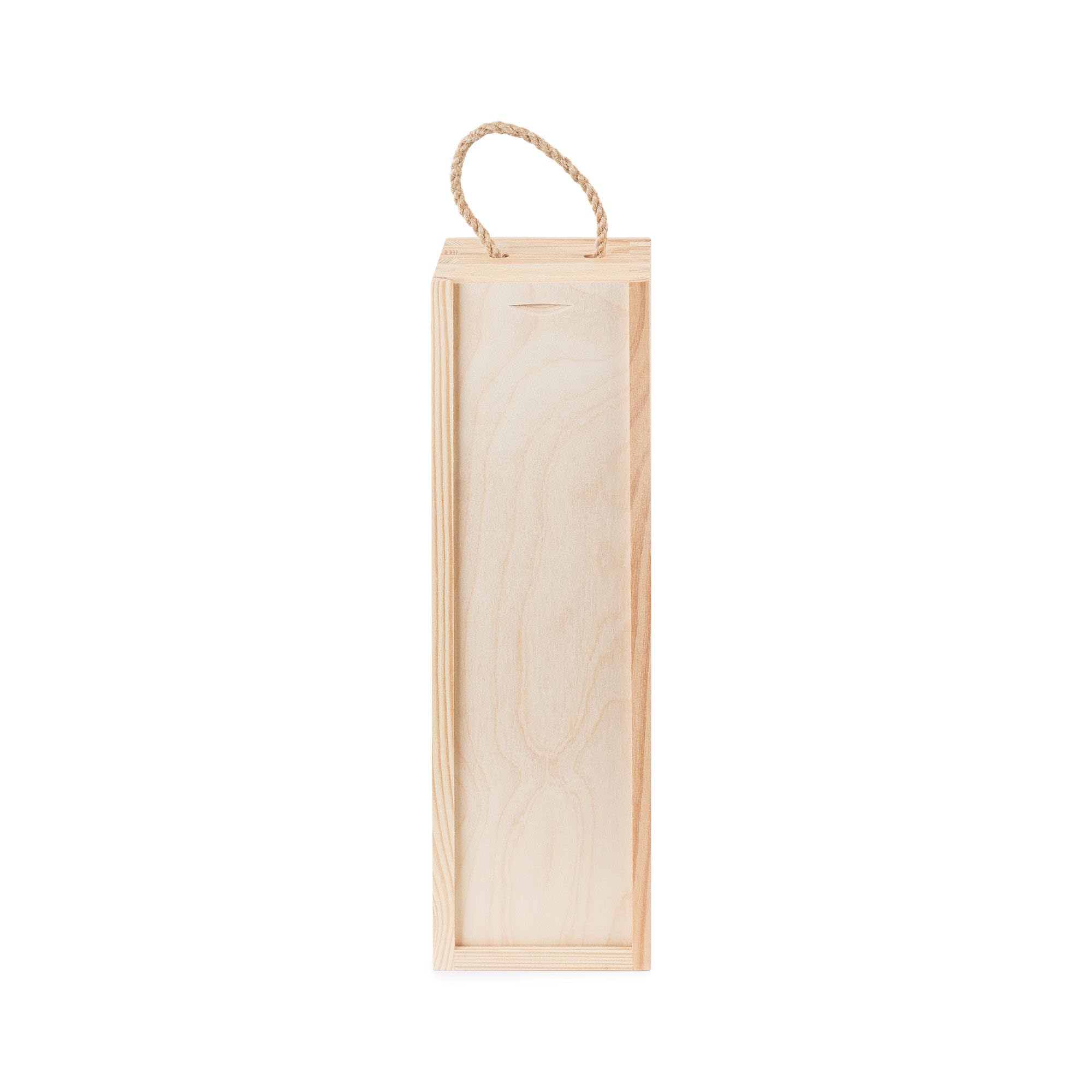 compactor-coffret-bois-pour-bouteille-de-vin-pin-naturel-11-5-x-10-x-h-36-cm image 2
