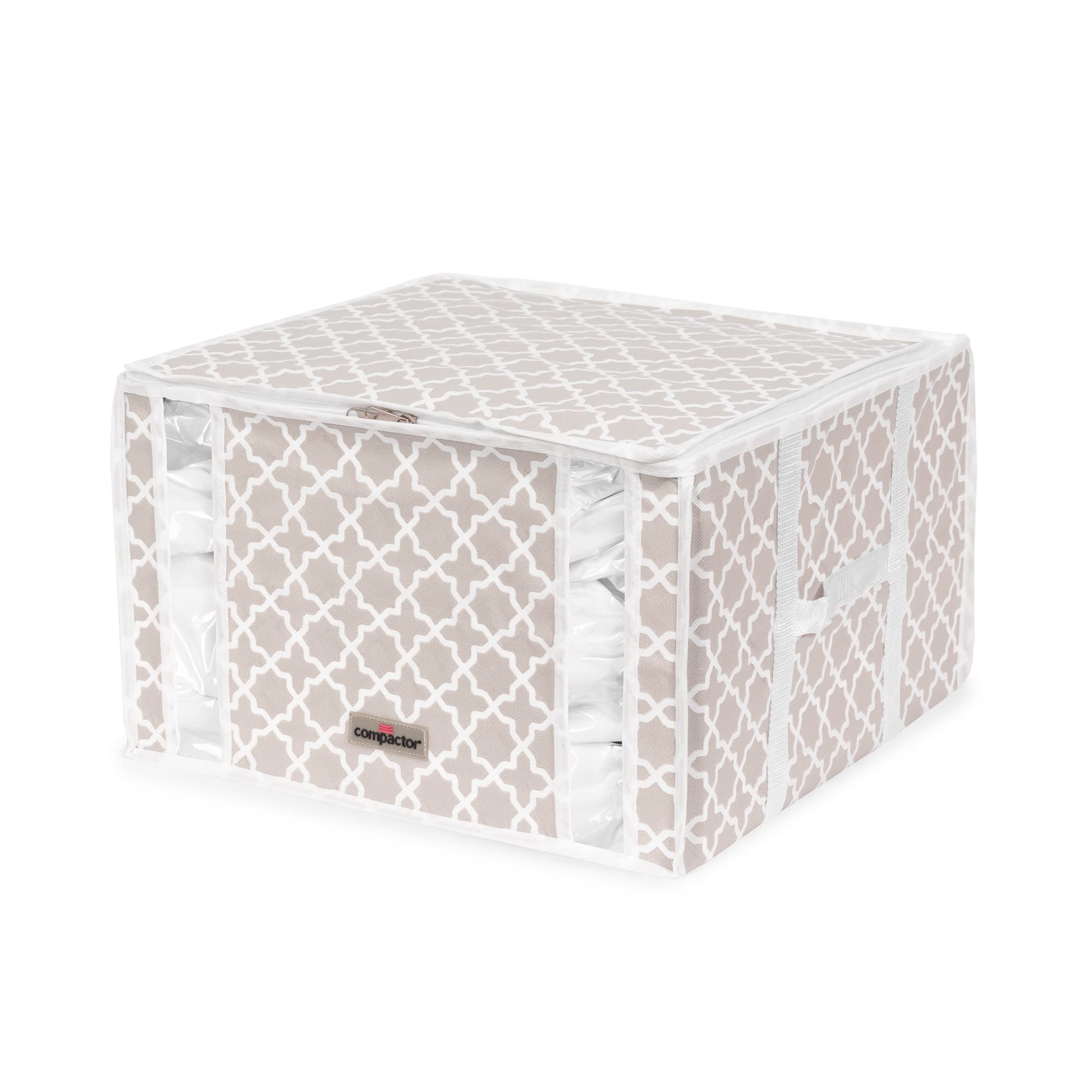 compactor-housse-de-rangement-sous-vide-madison-m-125l-taupe-40-x-40-x-h-25-cm image 1
