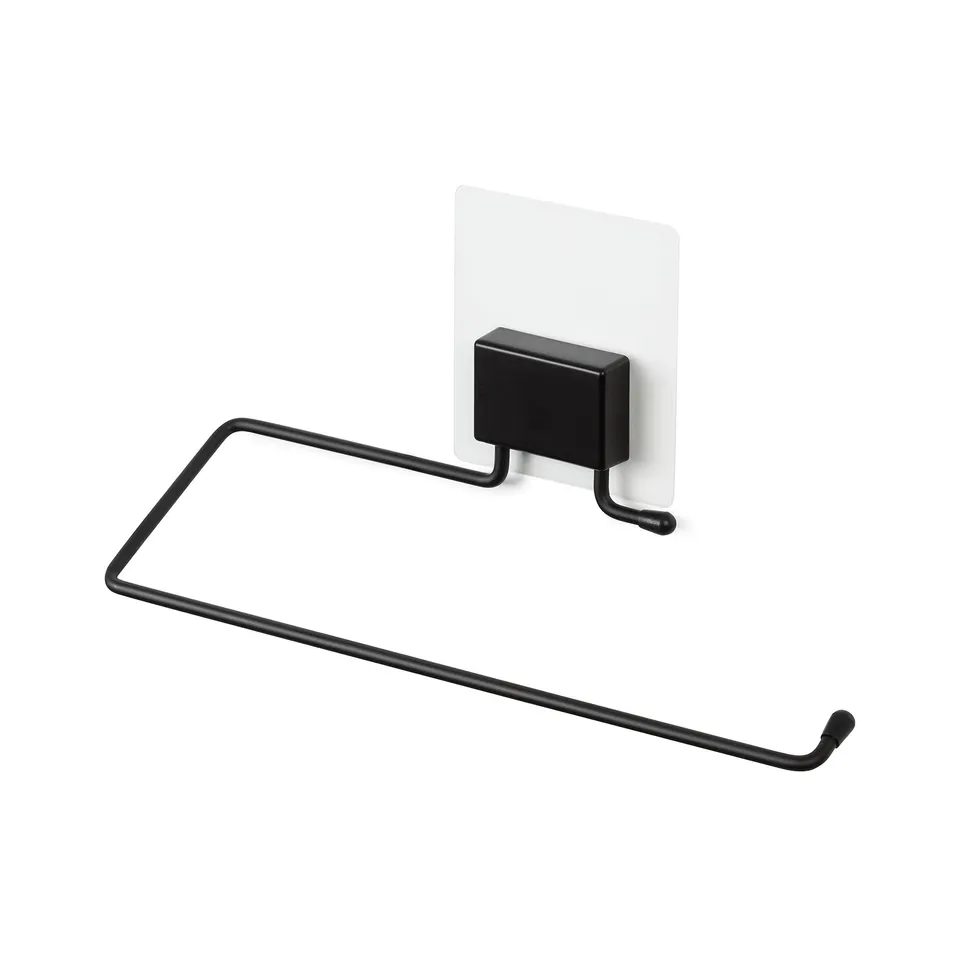 compactor-bestlock-magic-black-porte-serviette-adh-sif-noir-mat-25-5-x-6-5-x-h-1 image 1