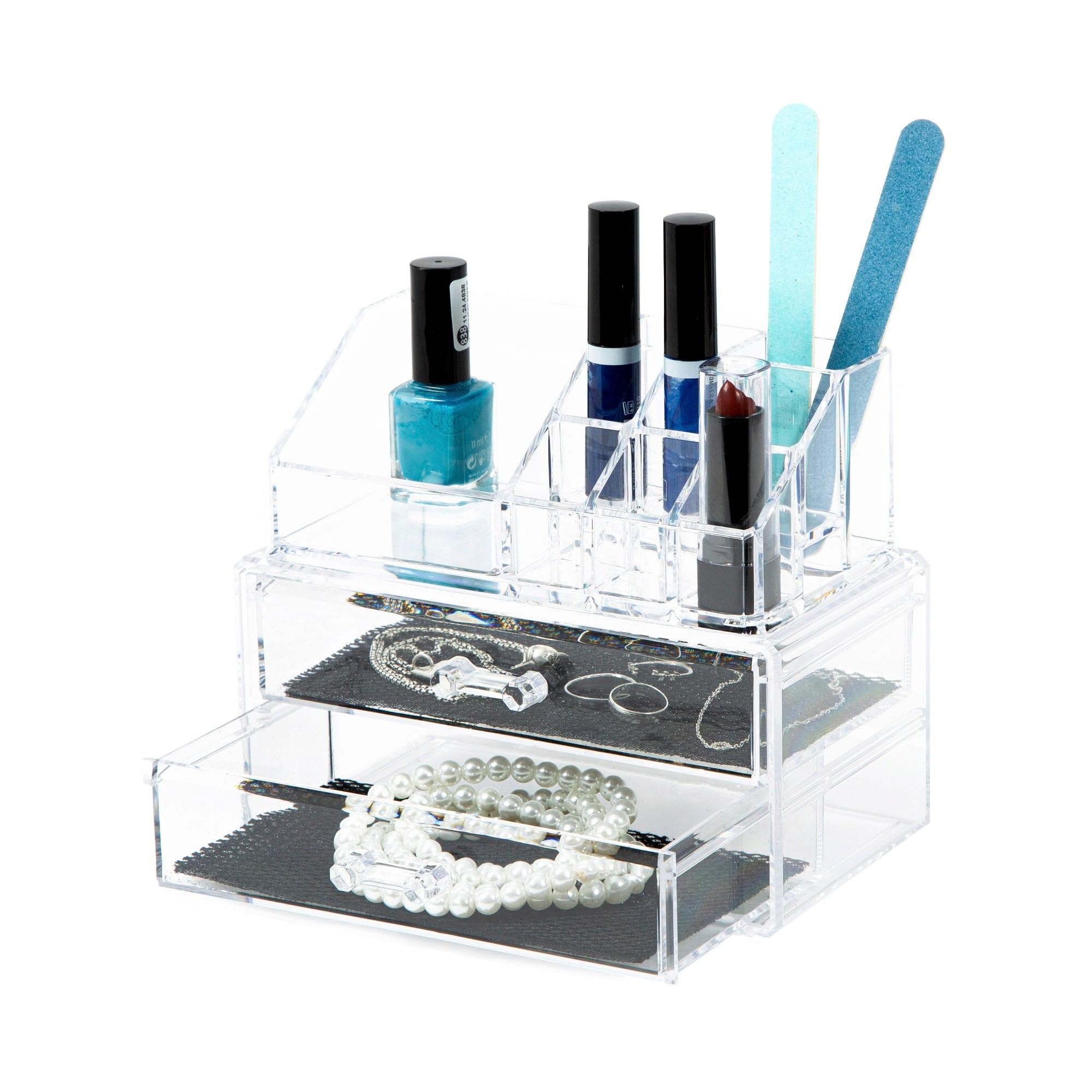 compactor-ran5048-organisateur-cosm-tiques-et-bijoux-transparent-18-8-x-11-7-x-h image 5