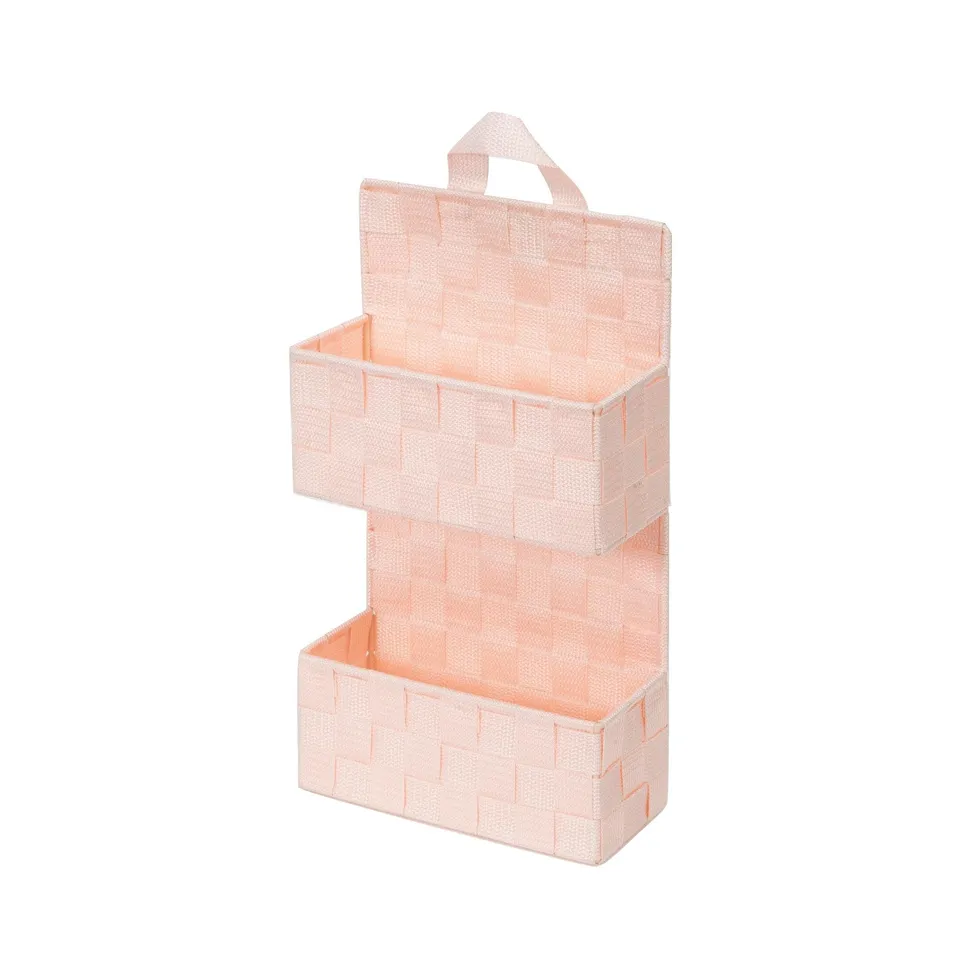 compactor-tag-re-suspendue-bristol-2-paniers-21-x-9-x-h-37-cm-rose-poudre image 1