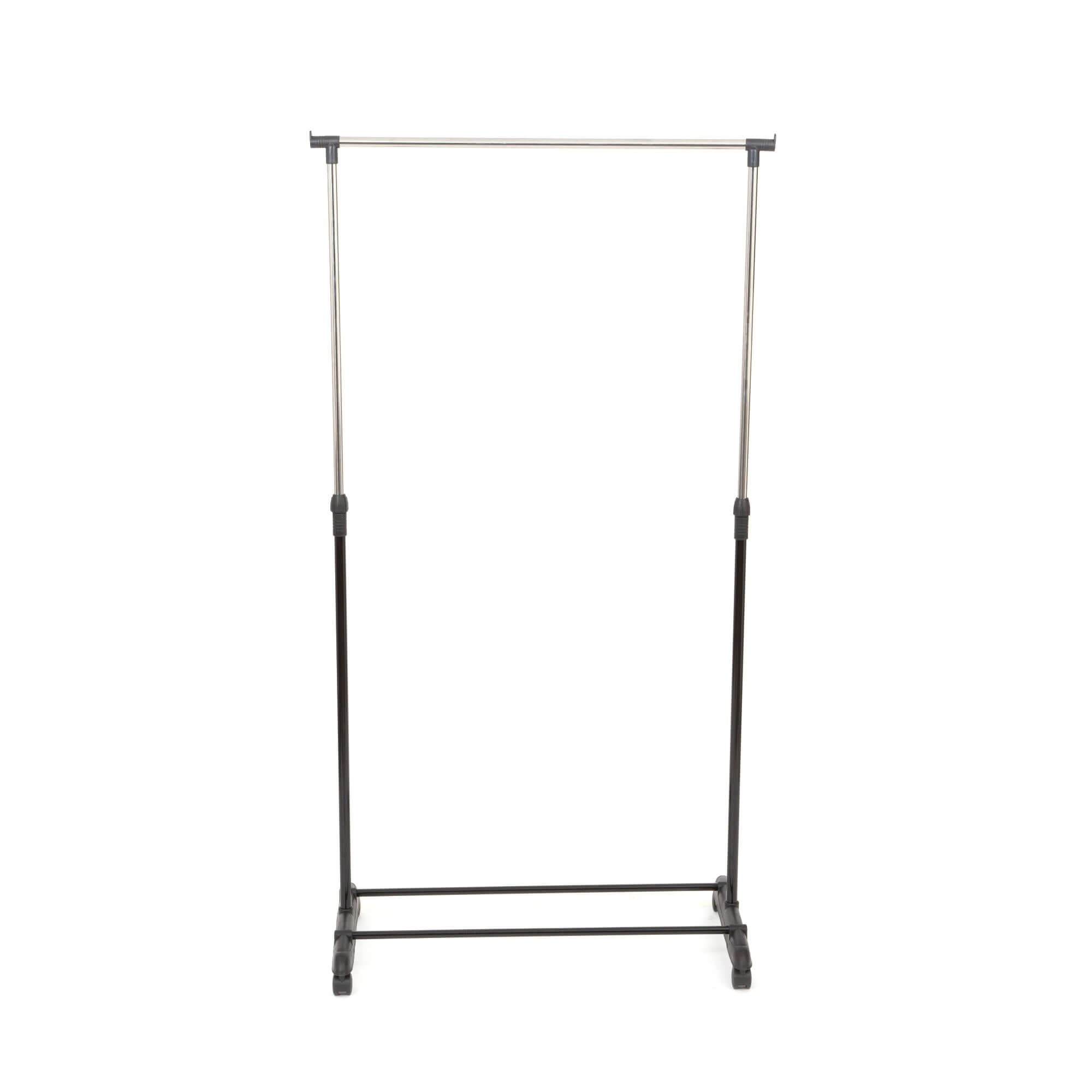 compactor-suzie-portant-v-tements-sur-roulettes-noir-et-chrome image 2