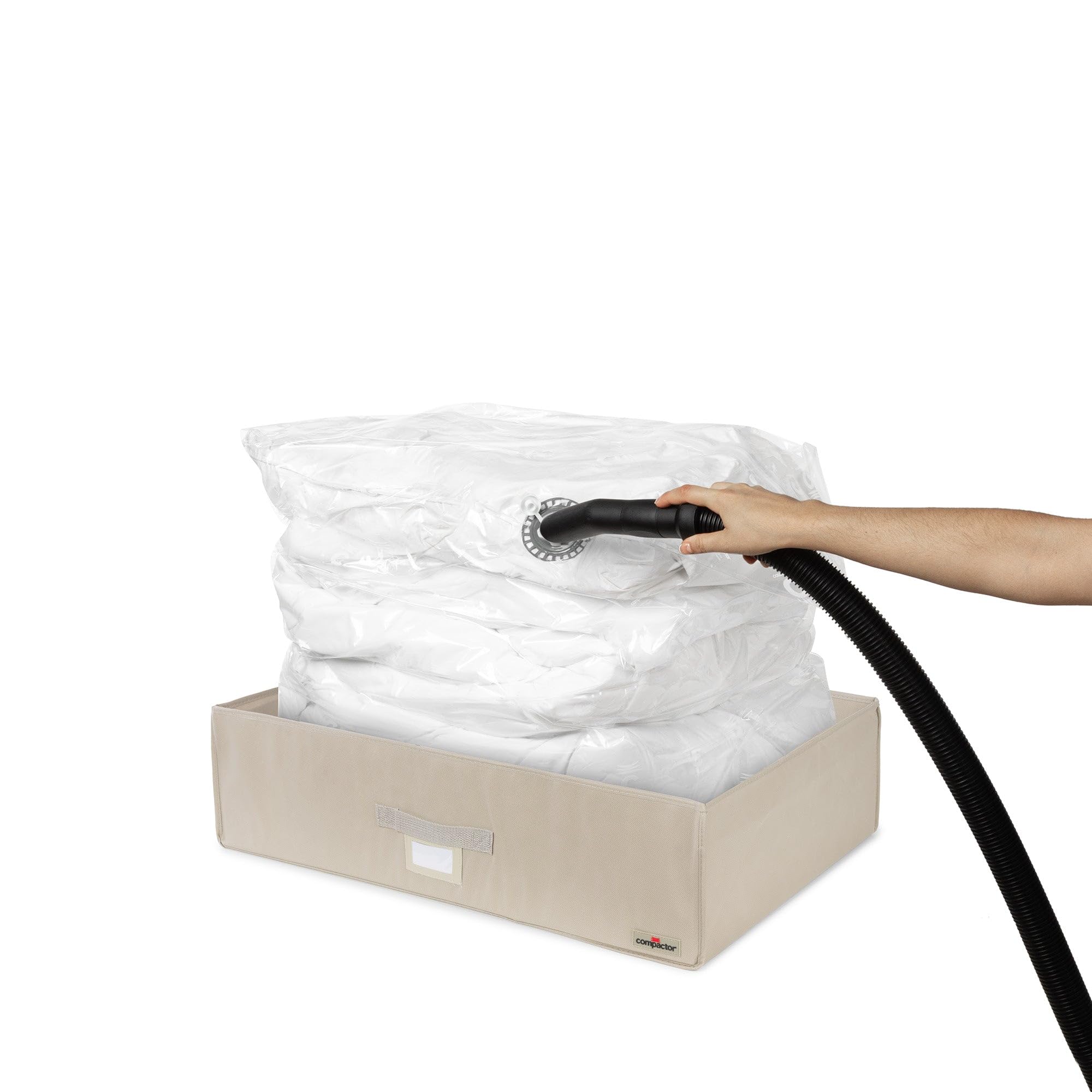 compactor-lot-de-5-coffres-de-rangement-sous-vide-rigides-dune-xxl-beige image 2
