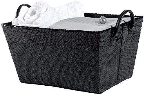 compactor-home-ran4991-panier-de-rangement-papier-tiss-noir-36x26x19-cm image 8