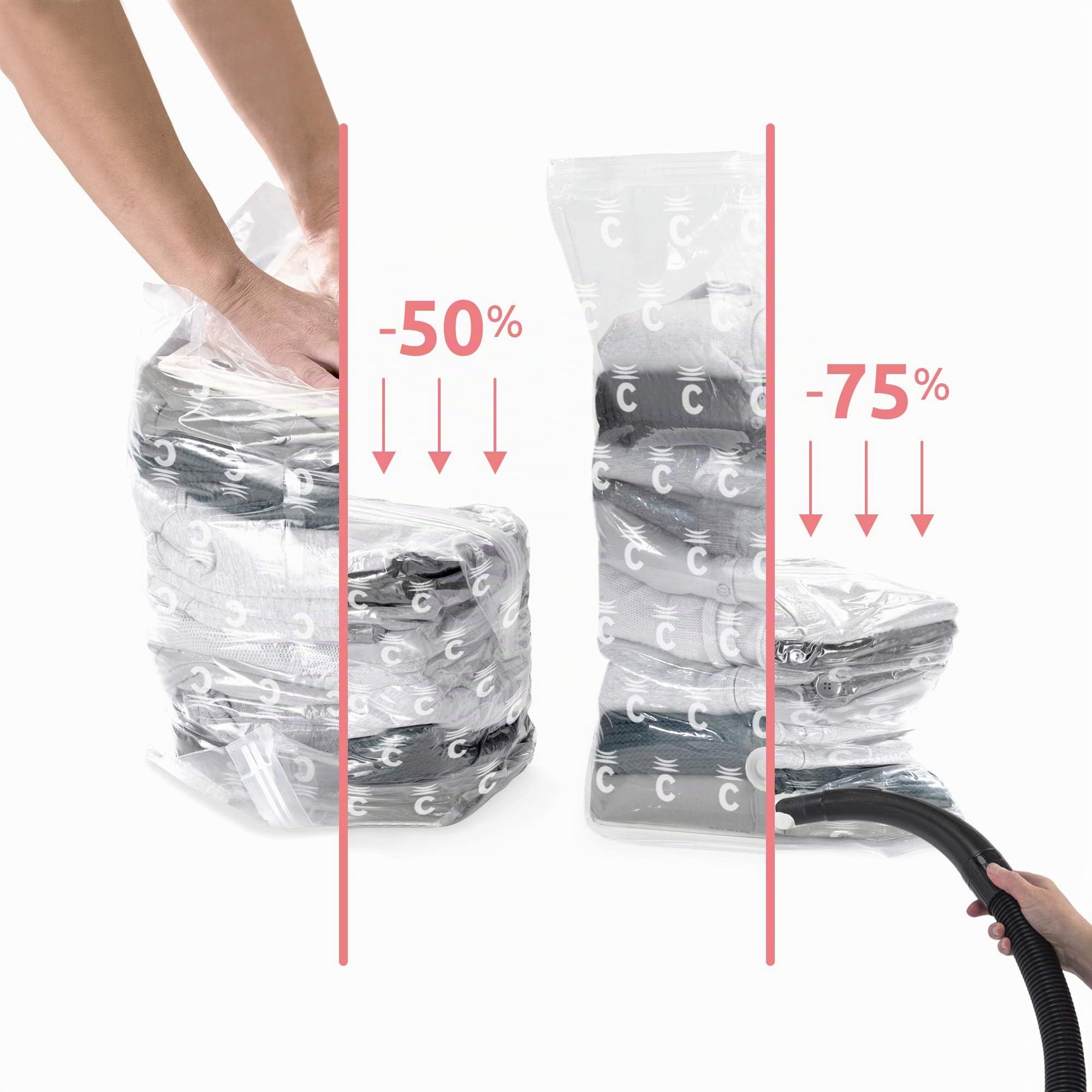 compactor-lot-3-sacs-rangement-sous-vide-express-manuel-transparent-m-30x20xh50c image 2