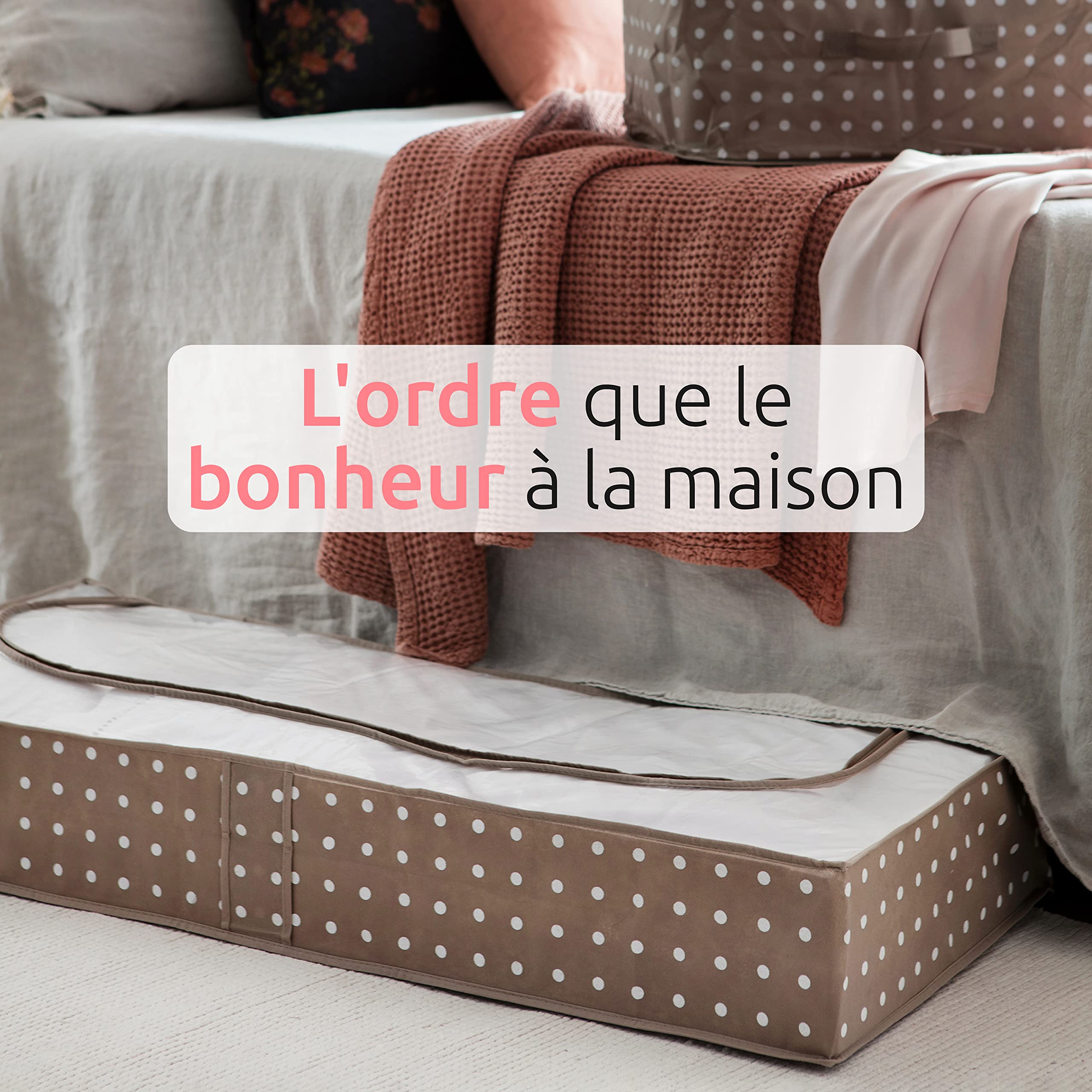 compactor-housse-de-rangement-sous-lit-marron-107x46x16-cm image 7
