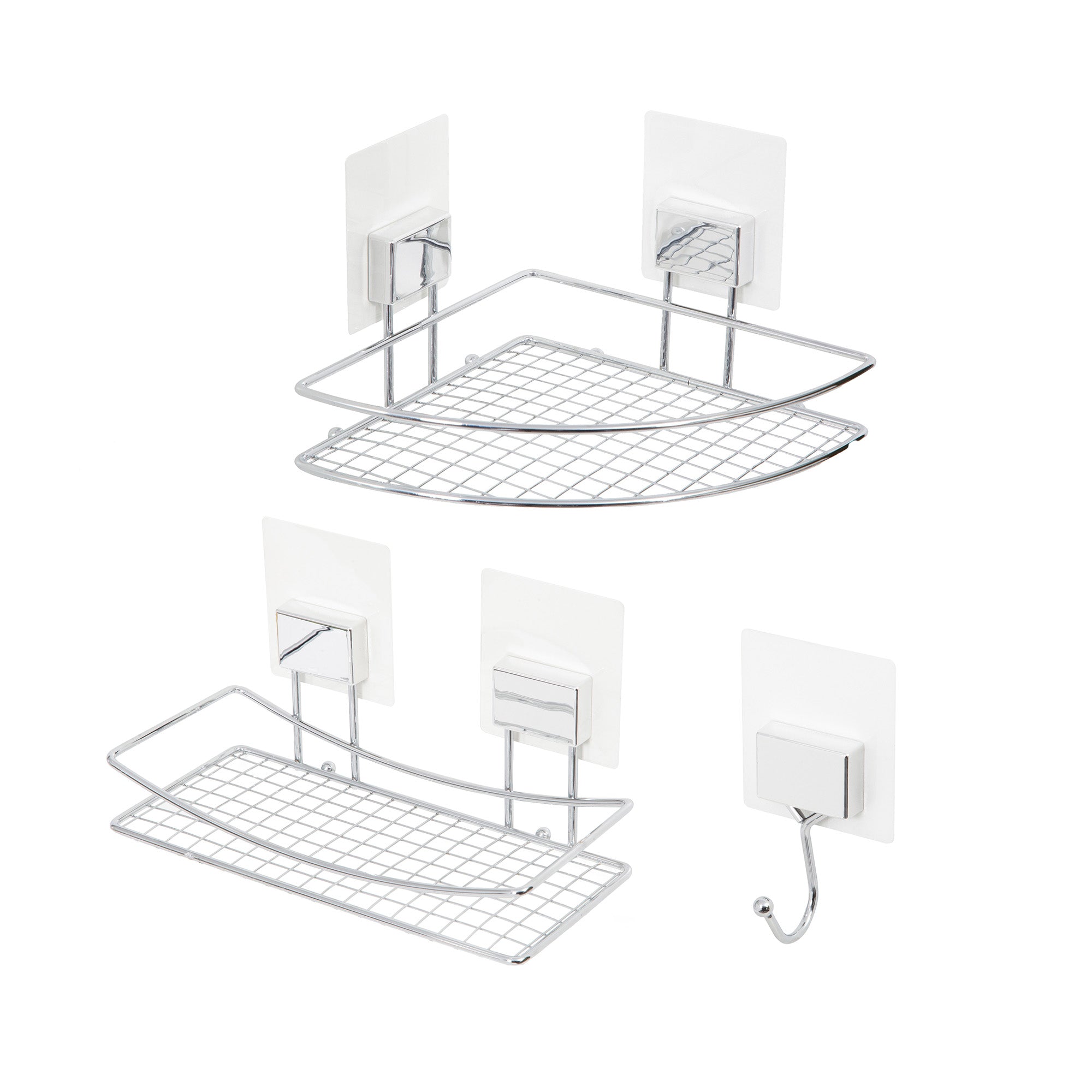 compactor-bestlock-magic-bath-lot-rangements-auto-adh-sifs-chrome-3-pi-ces image 1
