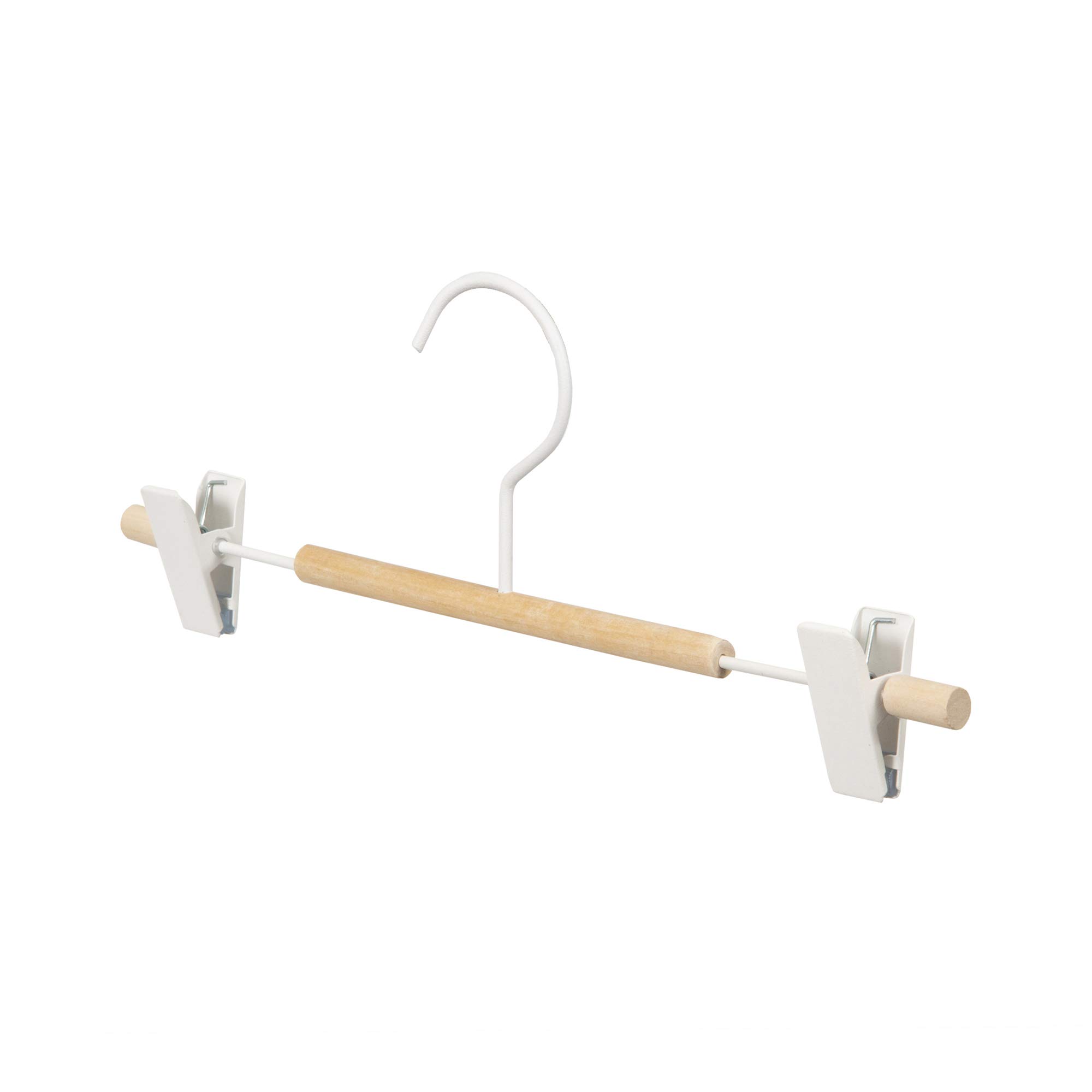 compactor-helsinki-cintre-pinces-m-tal-blanc-et-bois-31-cm-ran8871 image 2