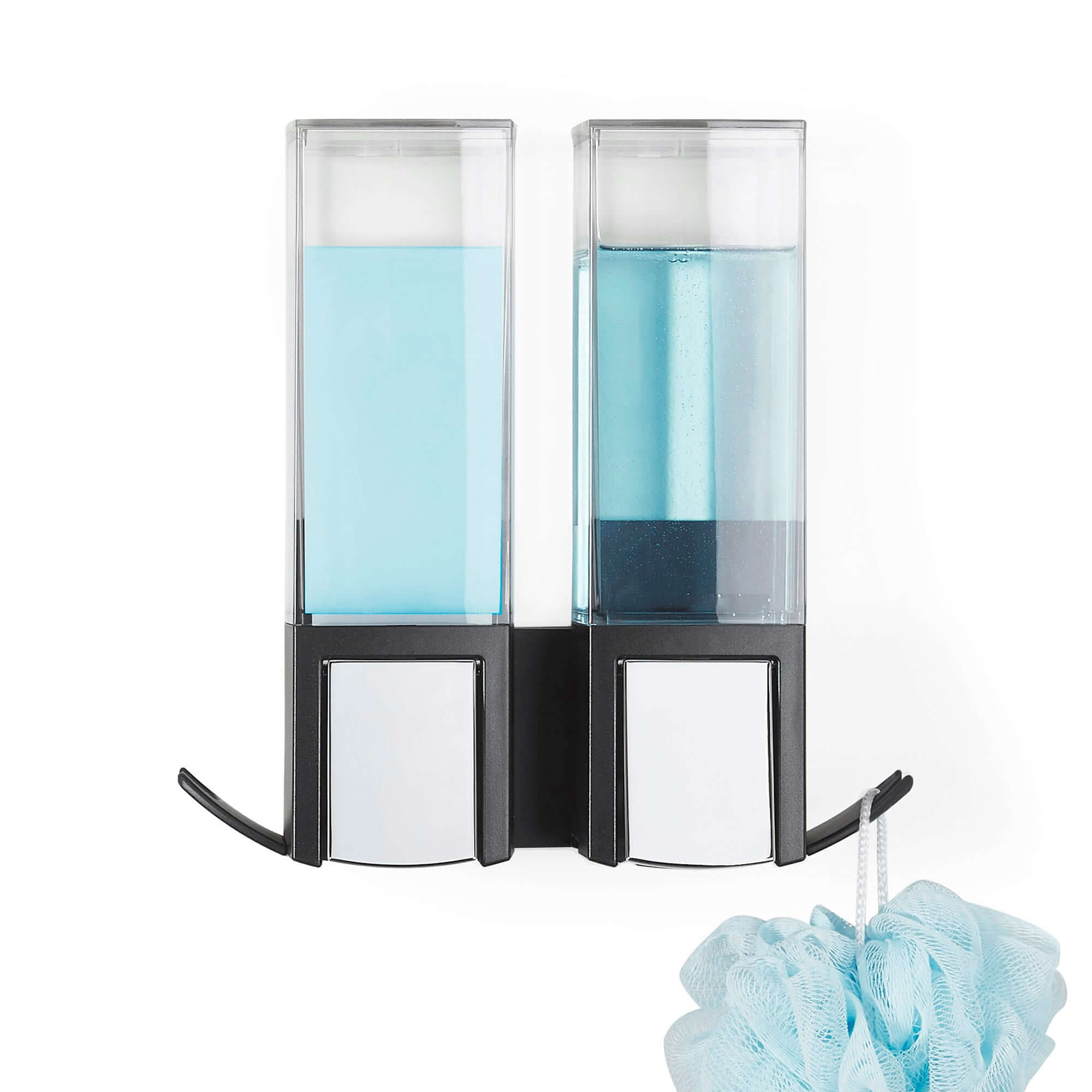 compactor-double-distributeur-de-savon-mural-rechargeable-noir-2x500-ml image 5