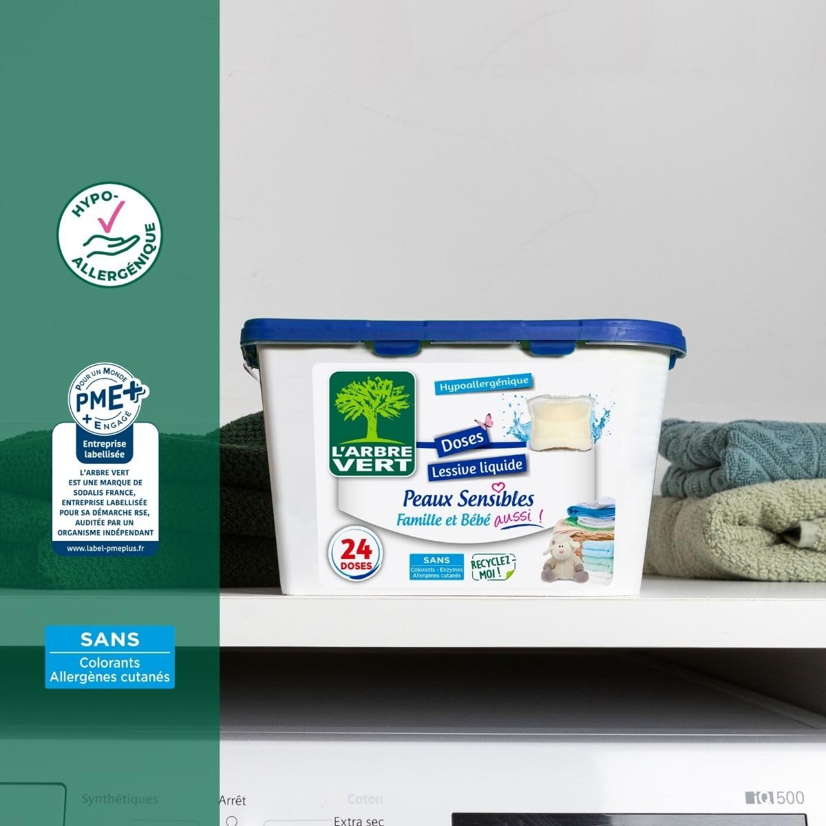 l-arbre-vert-doses-lessive-liquide-peaux-sensibles-famille-et-b-b-24-doses-hypoa image 2