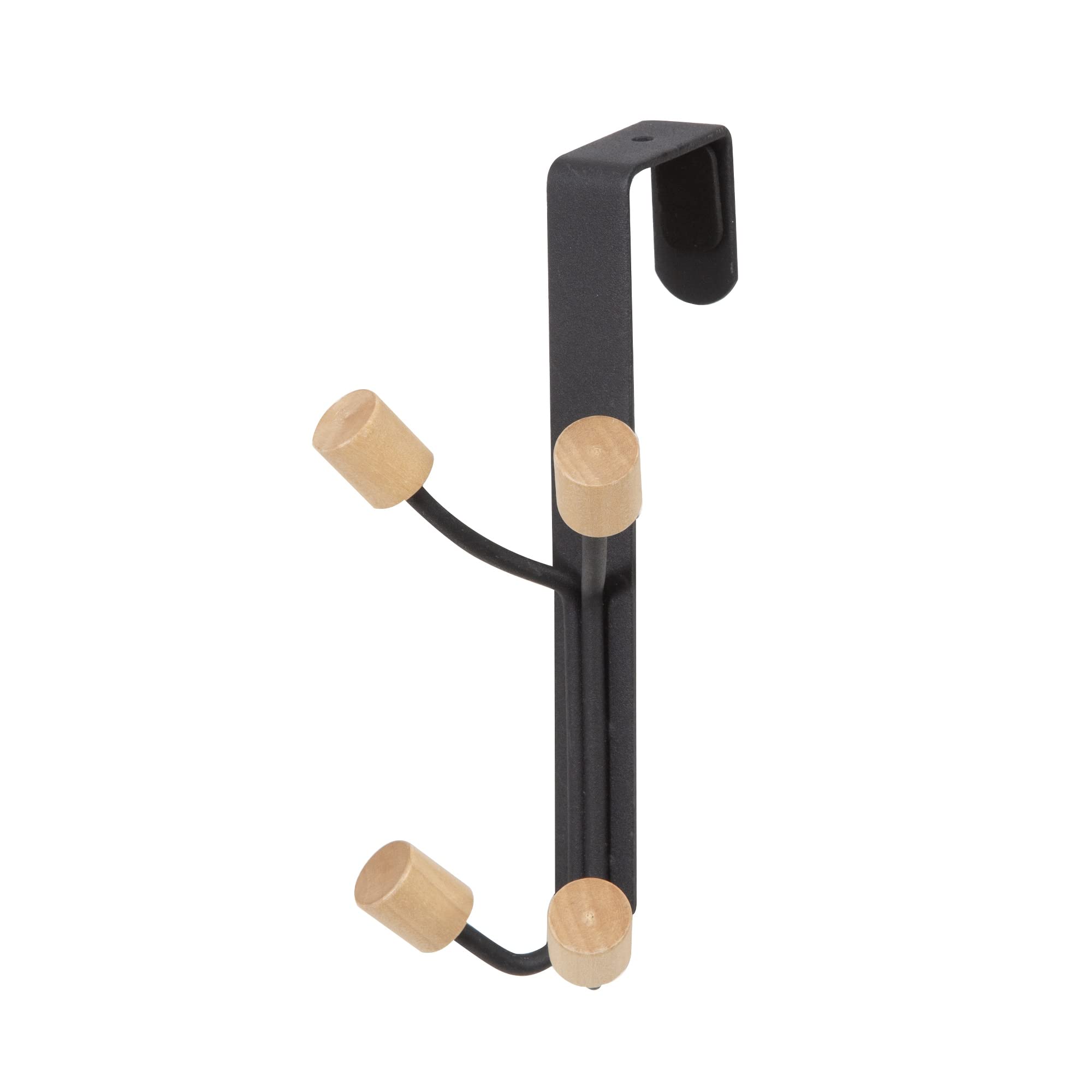 compactor-helsinki-pat-re-noir-et-bois-4-crochets-11-cm-ran8950 image 1