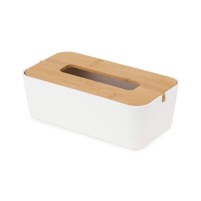 compactor-ecologik-bo-te-mouchoirs-bambou-25-5-x-13-8-x-8-8-cm-blanc-marron-ran1 image 1