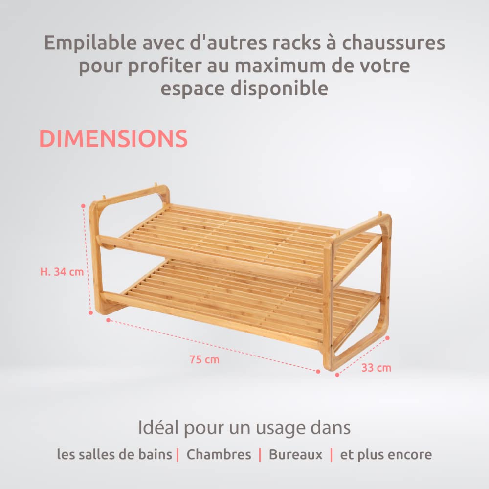 compactor-ugo-tag-re-range-chaussures-bambou-75-x-33-x-h34-cm-ran8723 image 3