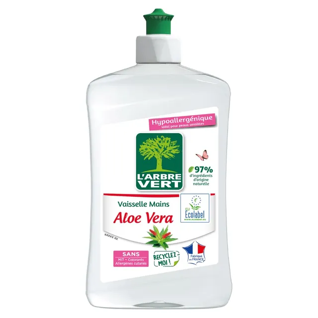 l-arbre-vert-liquide-vaisselle-mains-ecolabel-aloe-vera-hypoallerg-nique-500-ml image 1