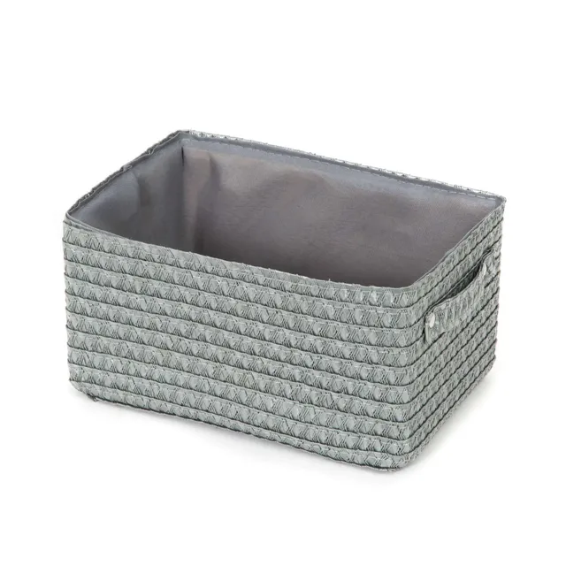 compactor-panier-de-rangement-lilou-gris-doubl-tissu-taille-s image 1