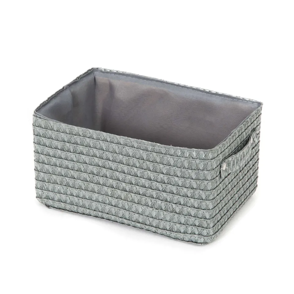 compactor-panier-de-rangement-lilou-gris-doubl-tissu-taille-s image 1