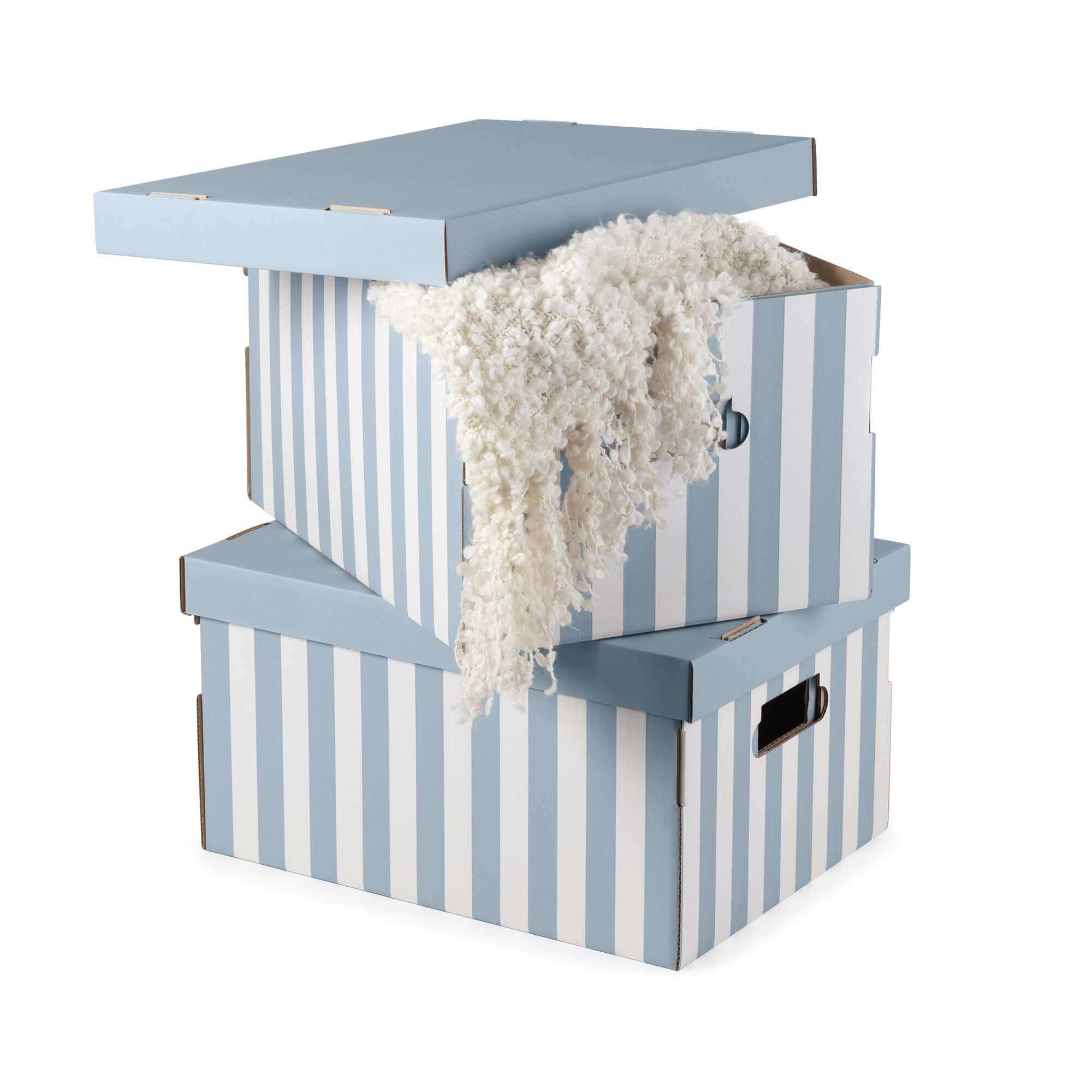 compactor-shirt-lot-2-bo-tes-de-rangement-rayures-bleu-taille-m-carton image 5